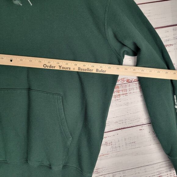 Uniqlo Mens L Warner Bros Joker x Jean Michel Basquiat Hoodie Green Pullover - Picture 5 of 8